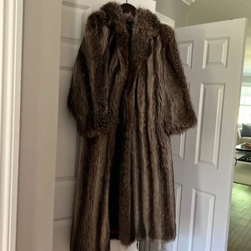 Full Length Raccoon Fur Coat